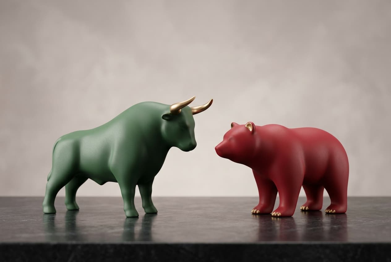 Bulls and bears competing for market direction