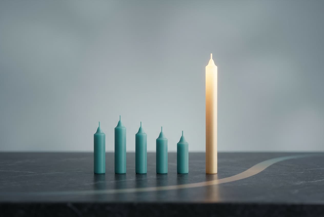 A candlestick pattern means more in the right context