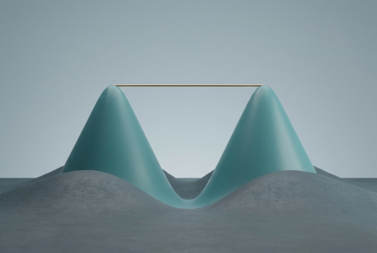 Double top formation with two peaks at the same resistance level